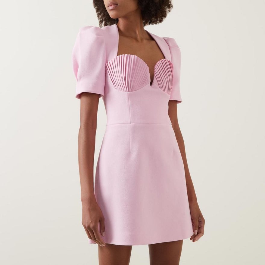 Rebecca Vallance Jenna Short Sleeve Mini Dress Pink photo 3