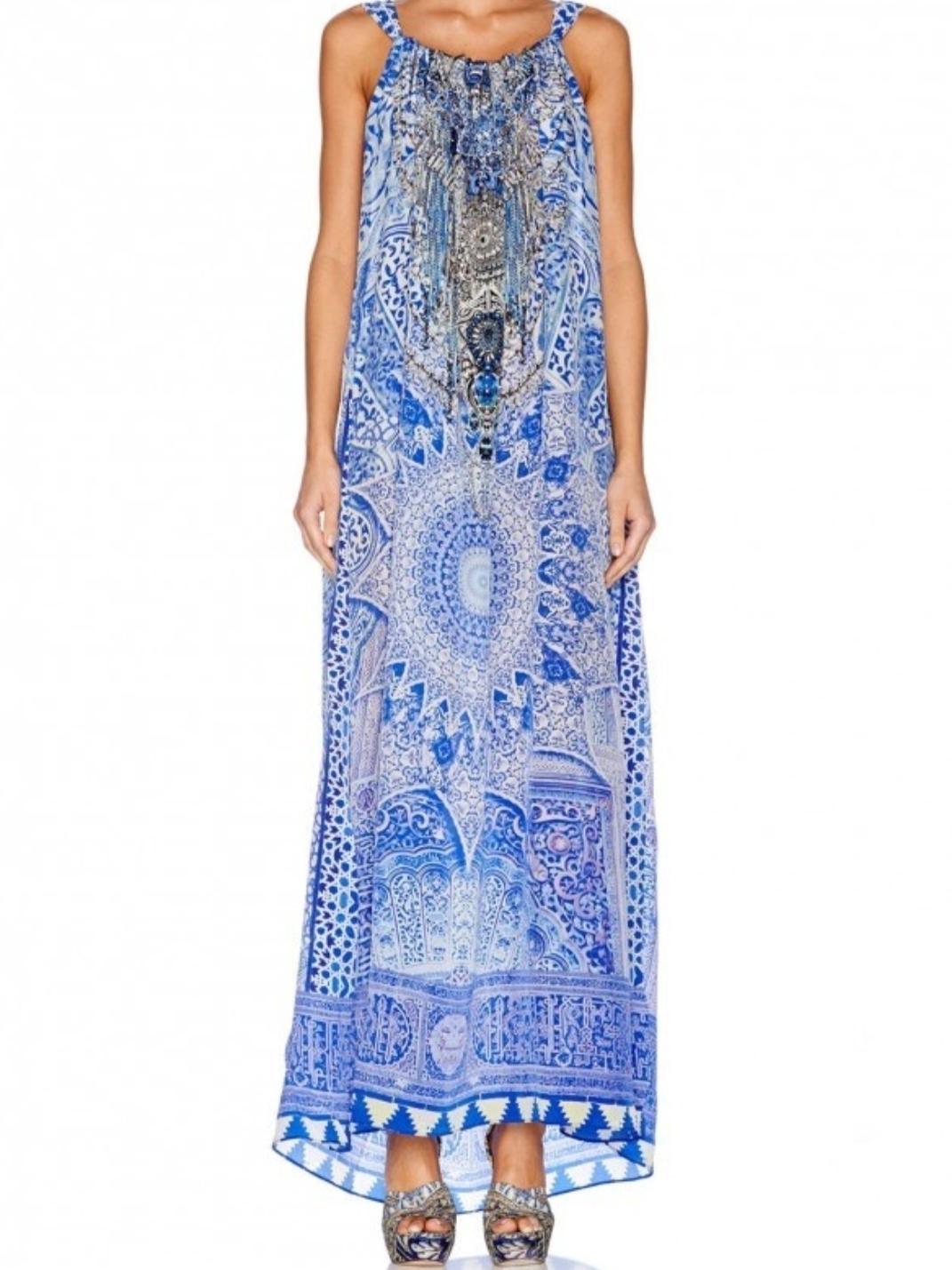 Camilla Bosphorous Drawstring Dress Blue - One Size photo 2