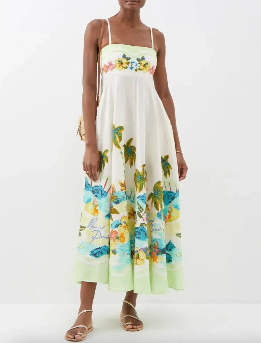 Alemais Mermaid Point Sundress Print Size AU 6 photo 2
