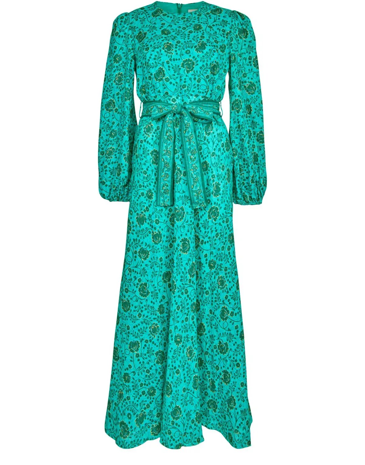 Zimmermann The Lulu High Neck Dress in Jade Floral Size 1 / Au 10 photo 3