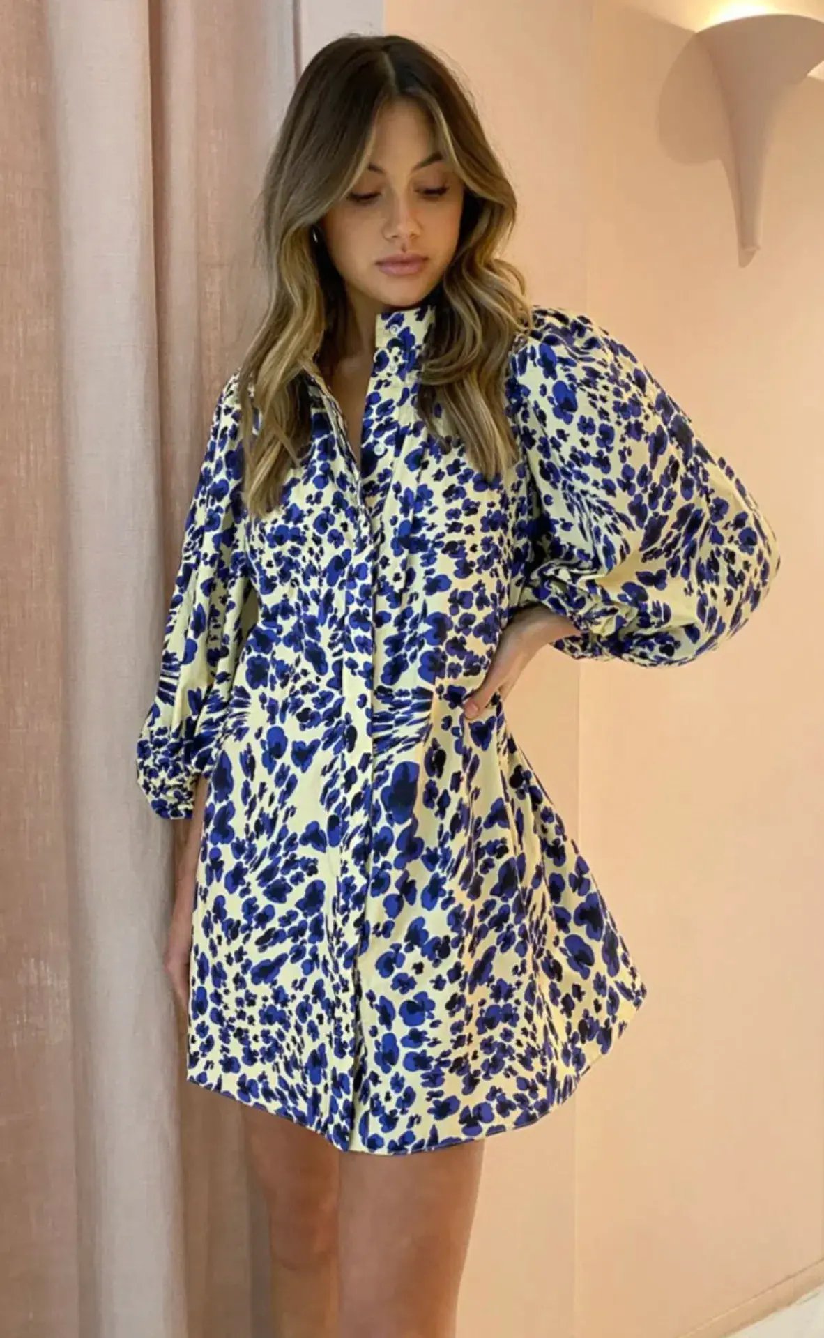 Camilla And Marc Nadine Mini Dress Print Size 10 photo 3