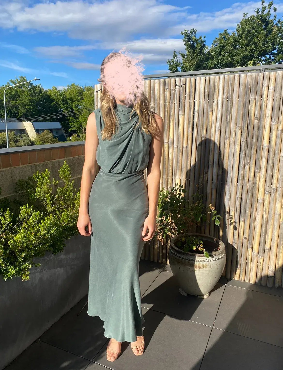 Sheike Maxi Dress Green Size AU 8 photo 2