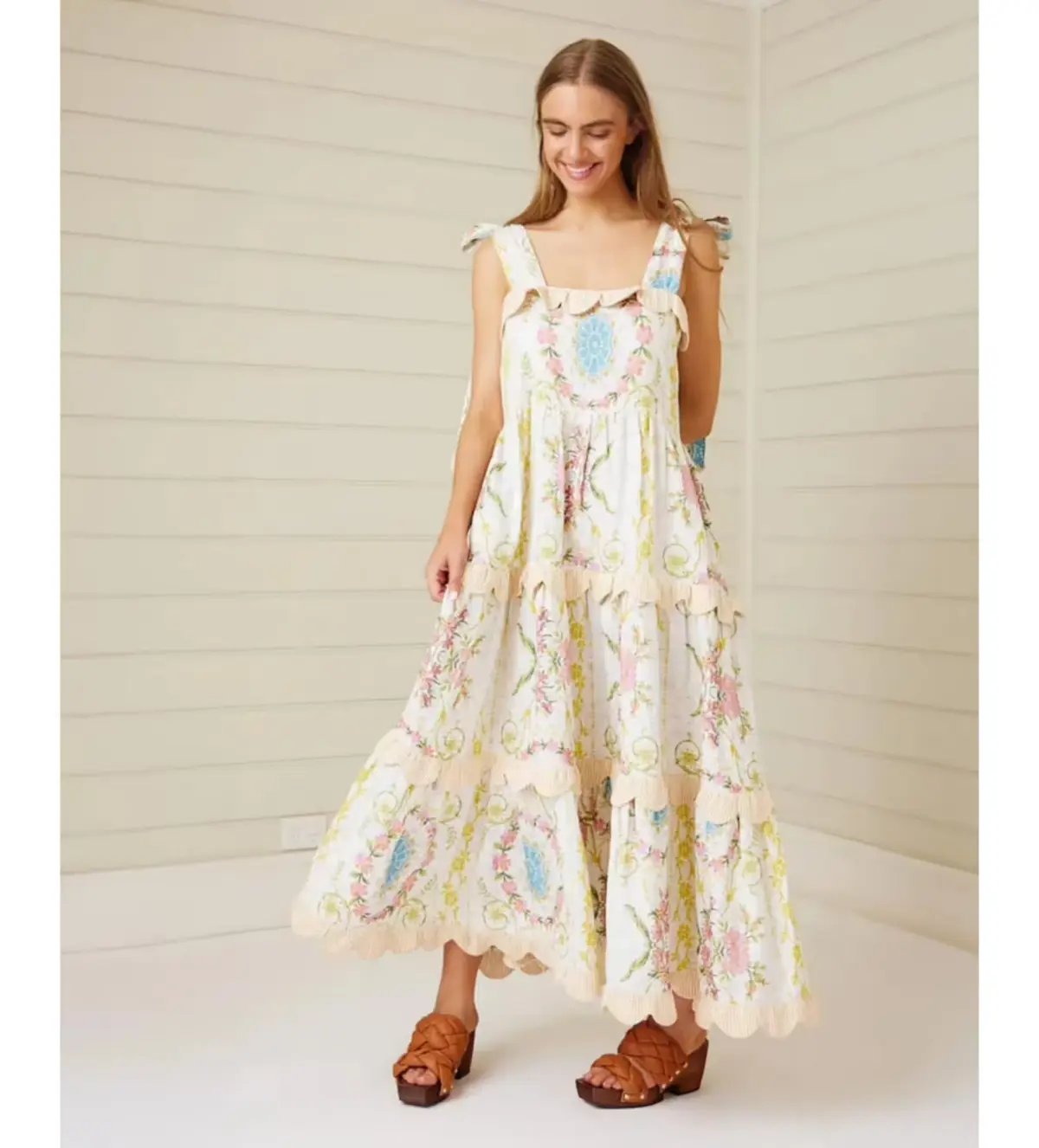 Binny Down The Rabbit Hole Dress in Fluer De Lys Print Size AU 8 photo 5