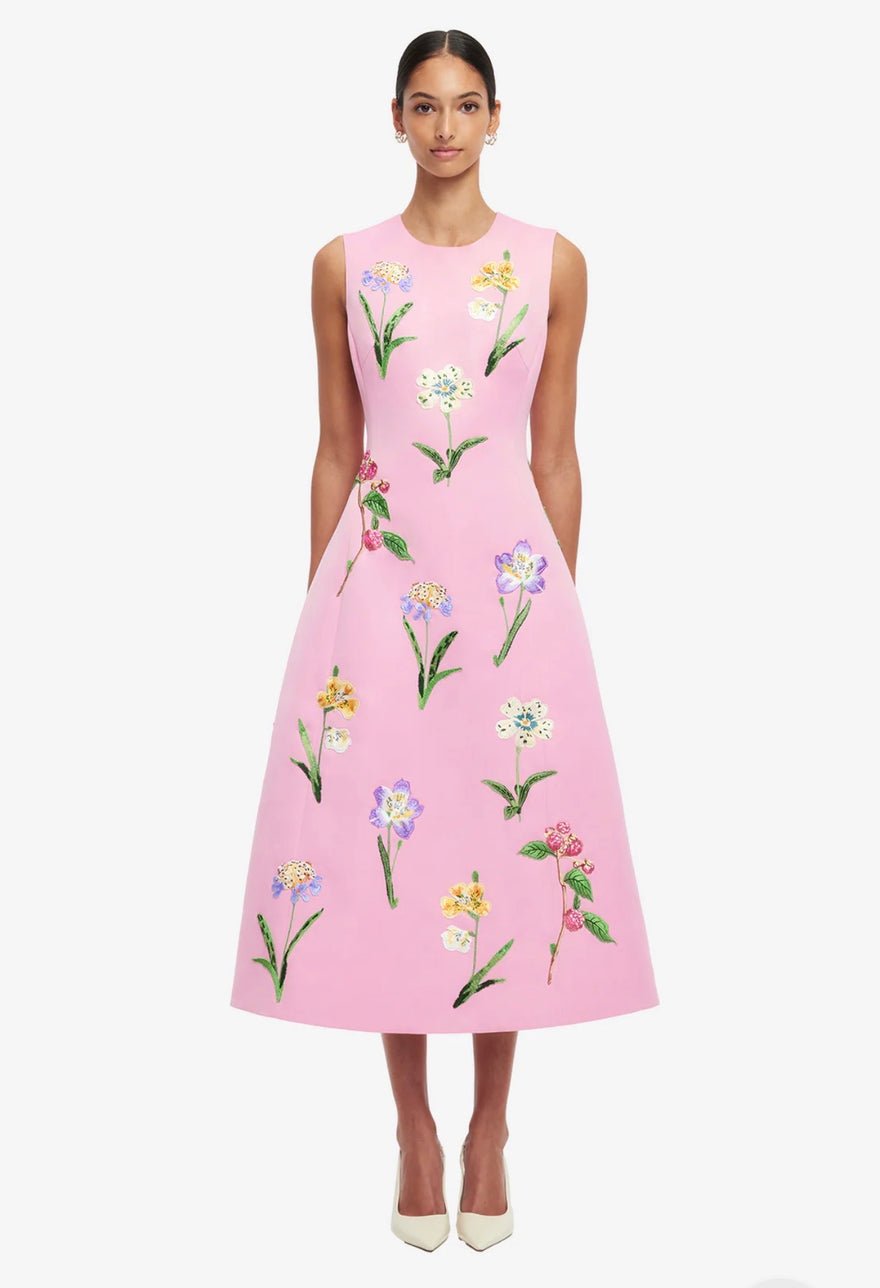 Leo Lin Cleo Embellished Sleeveless Midi Dress photo 3