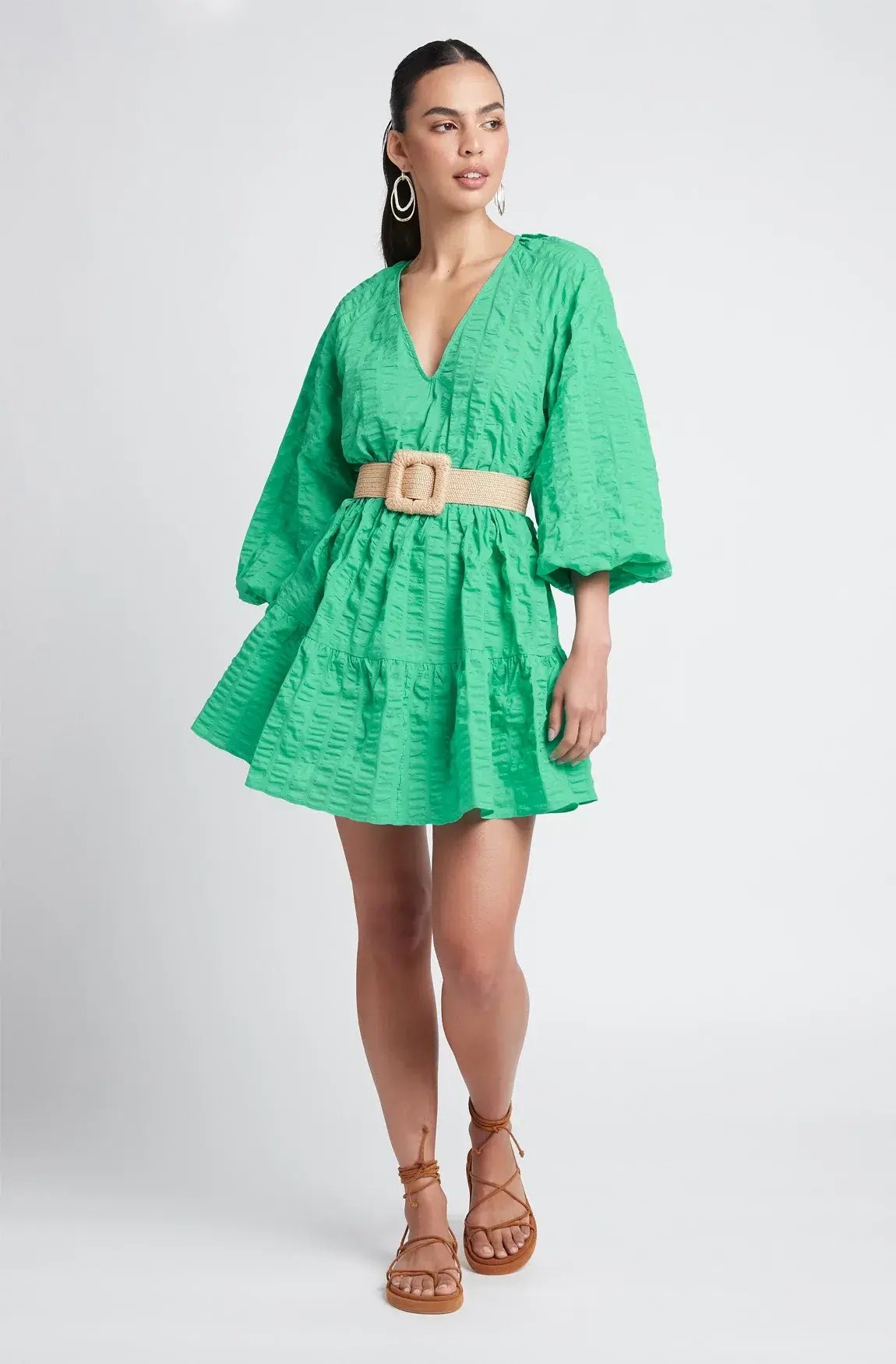 Sheike Eden Dress Green Size 8 photo 3
