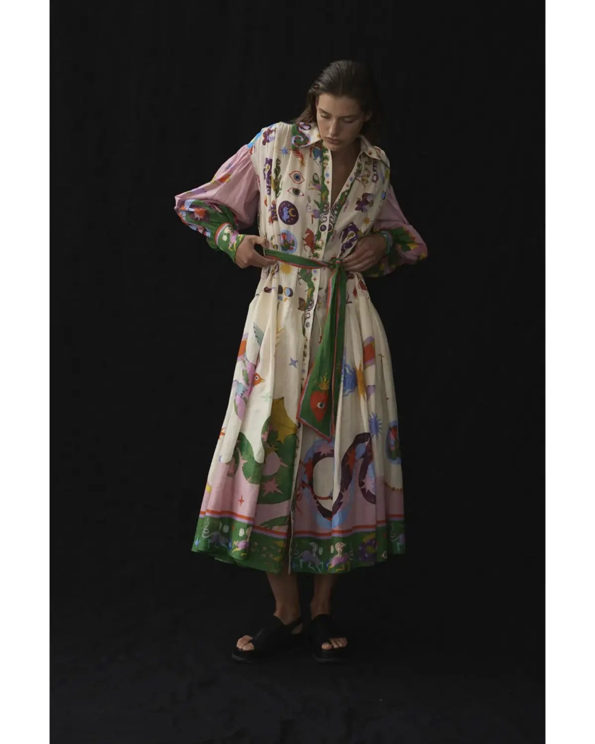 Alemais Seeker Shirtdress Multi Size AU 14 photo 2