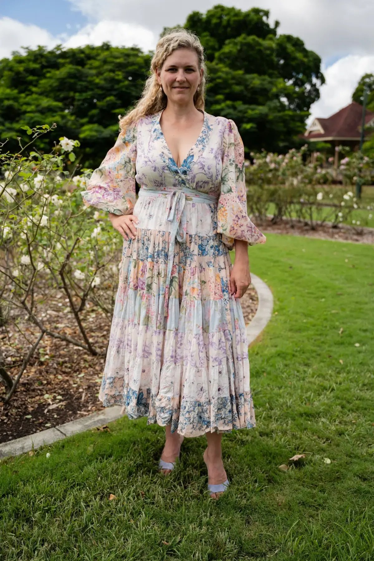 Zimmermann The Halliday Tiered Midi Dress in Spliced Size 4 / AU 16 photo 3