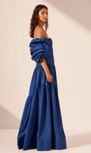 Shona Joy Maiori Contour Ruched Maxi Dress - Azure photo 3