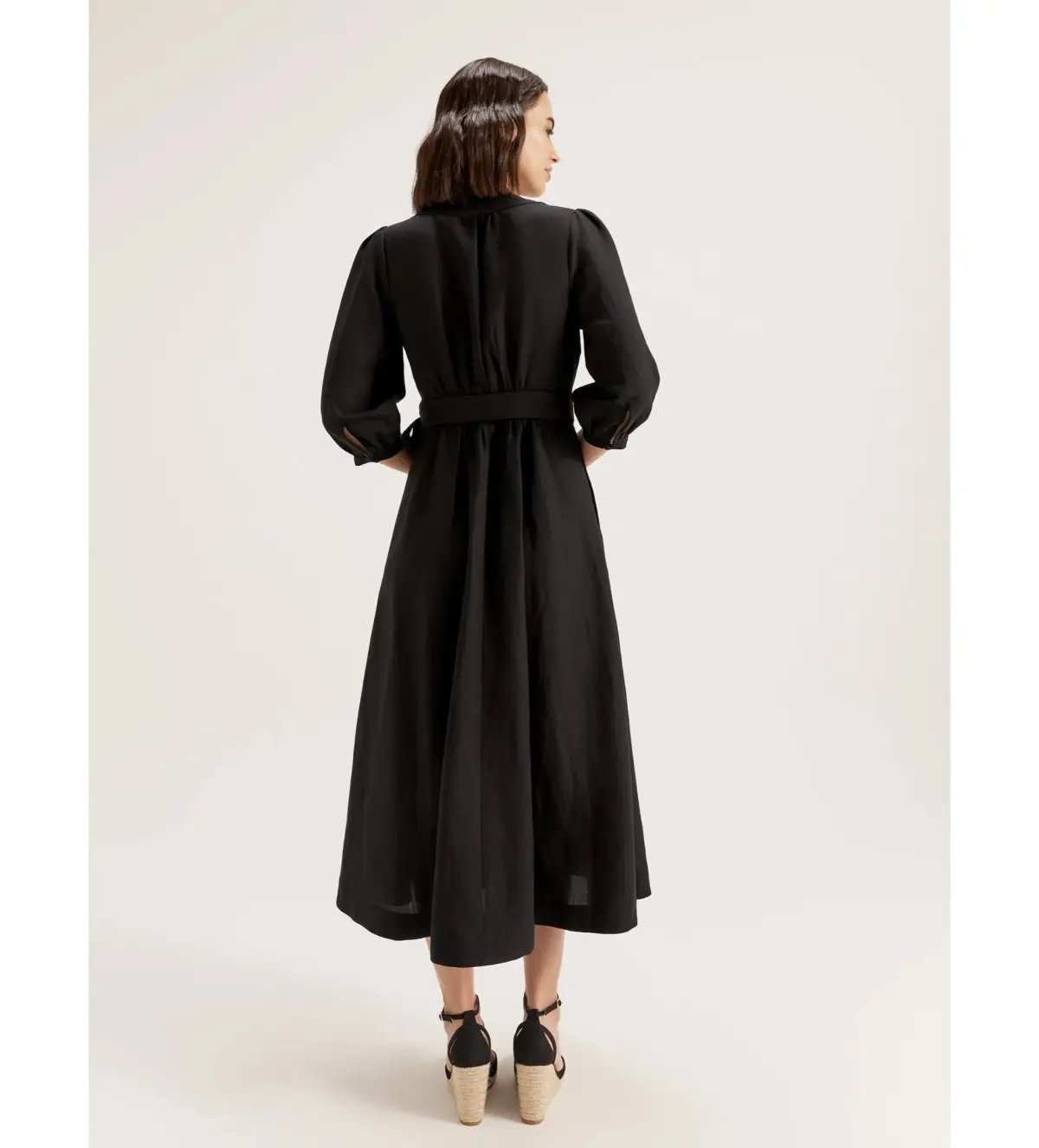 Review Cancun Wrap Midi Dress Black Size AU 18 photo 4