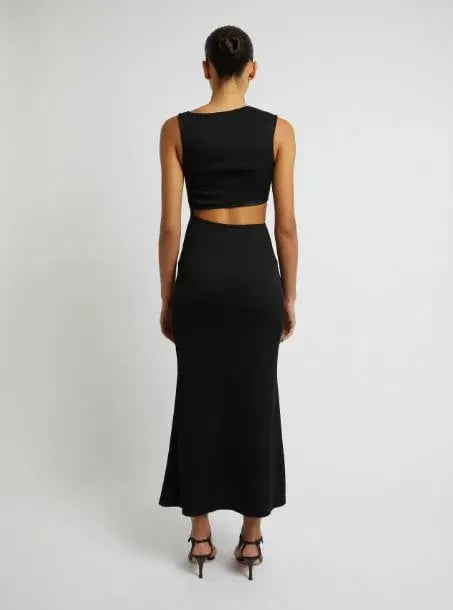 Christopher Esber Serpentine Crystal Stoned Tank Dress Black Size 6 photo 3
