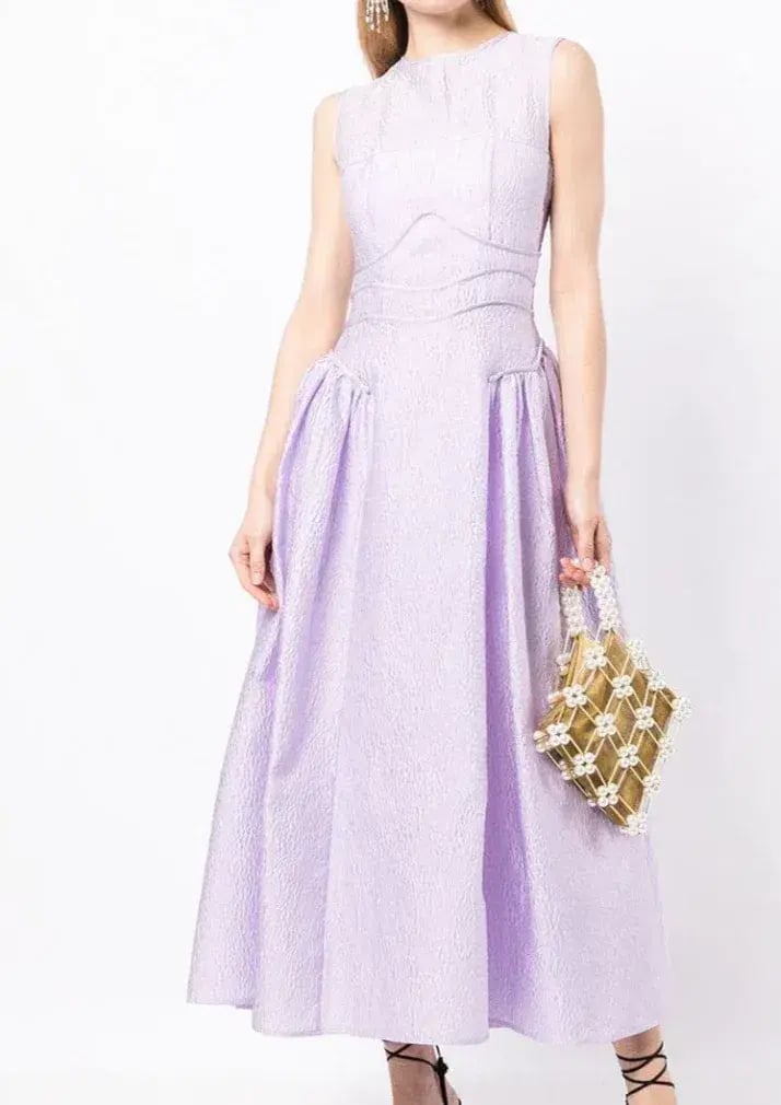 Rachel Gilbert Sophia Dress Lilac Size 12 photo 2