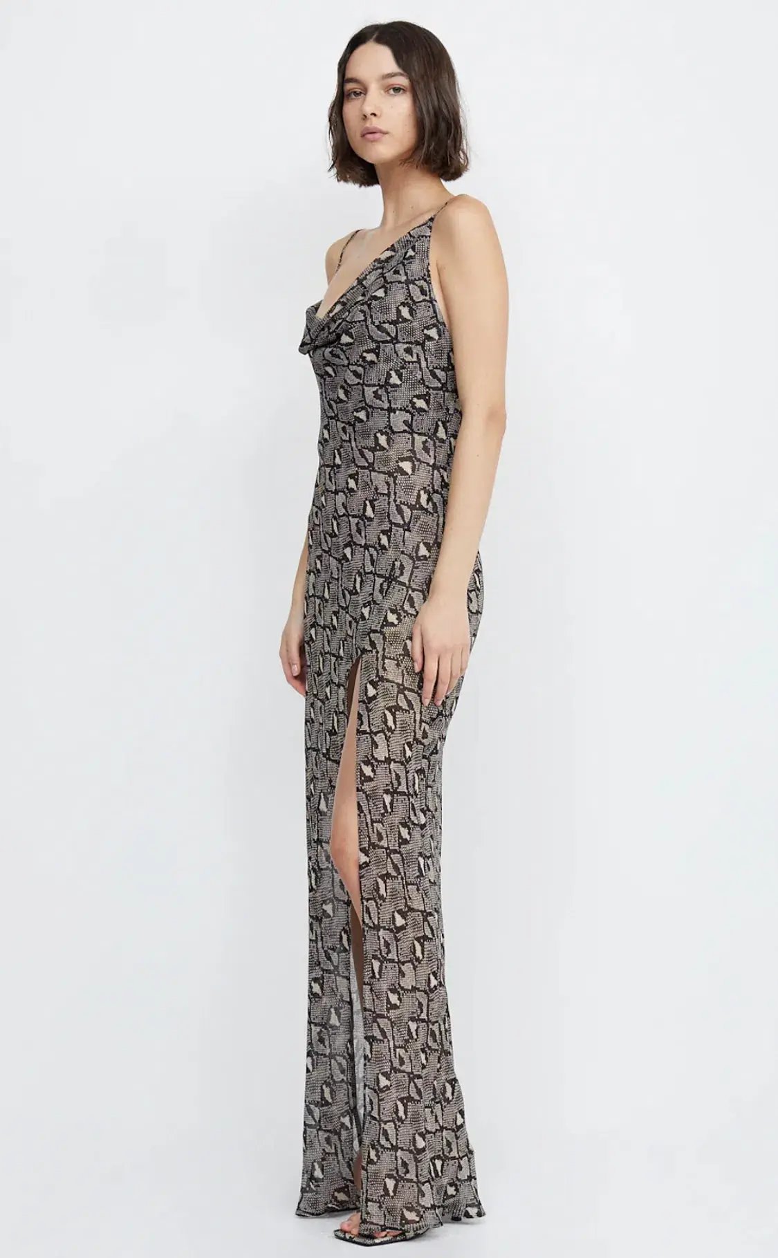 Bec & Bridge Portia Drape Maxi Dress Print Size 6 photo 3