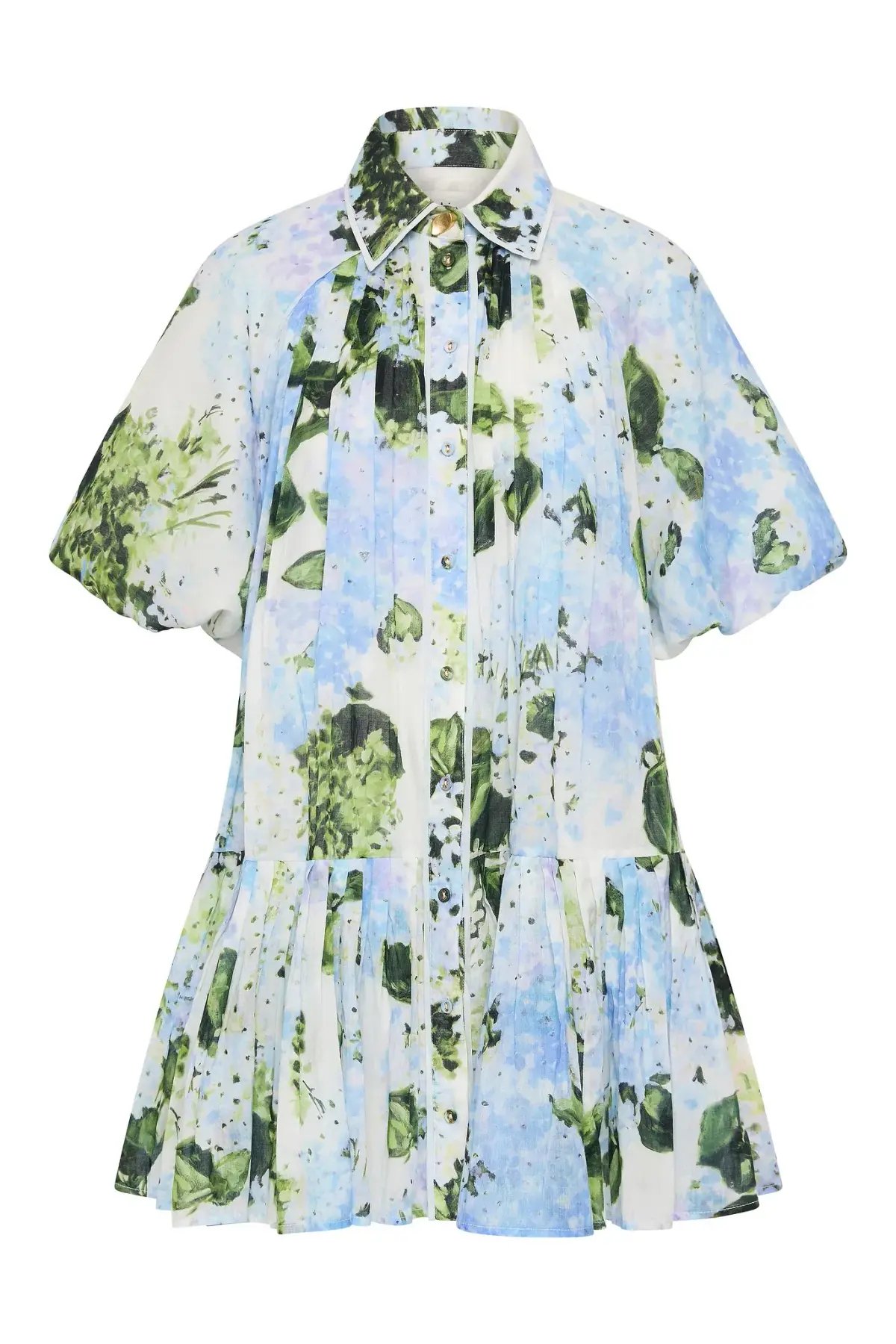 Aje Anthea Mini Smock Dress Blue Size 10 photo 5