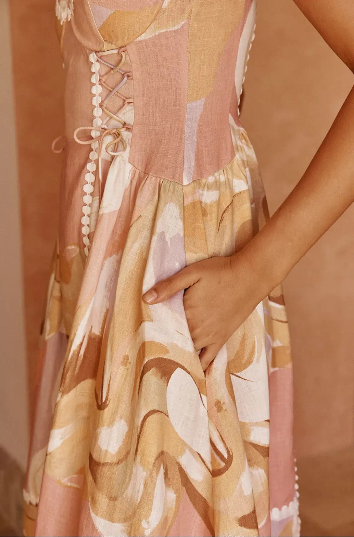 Zaco Dress Sogno Tramonto Multi Print Size 6 photo 2