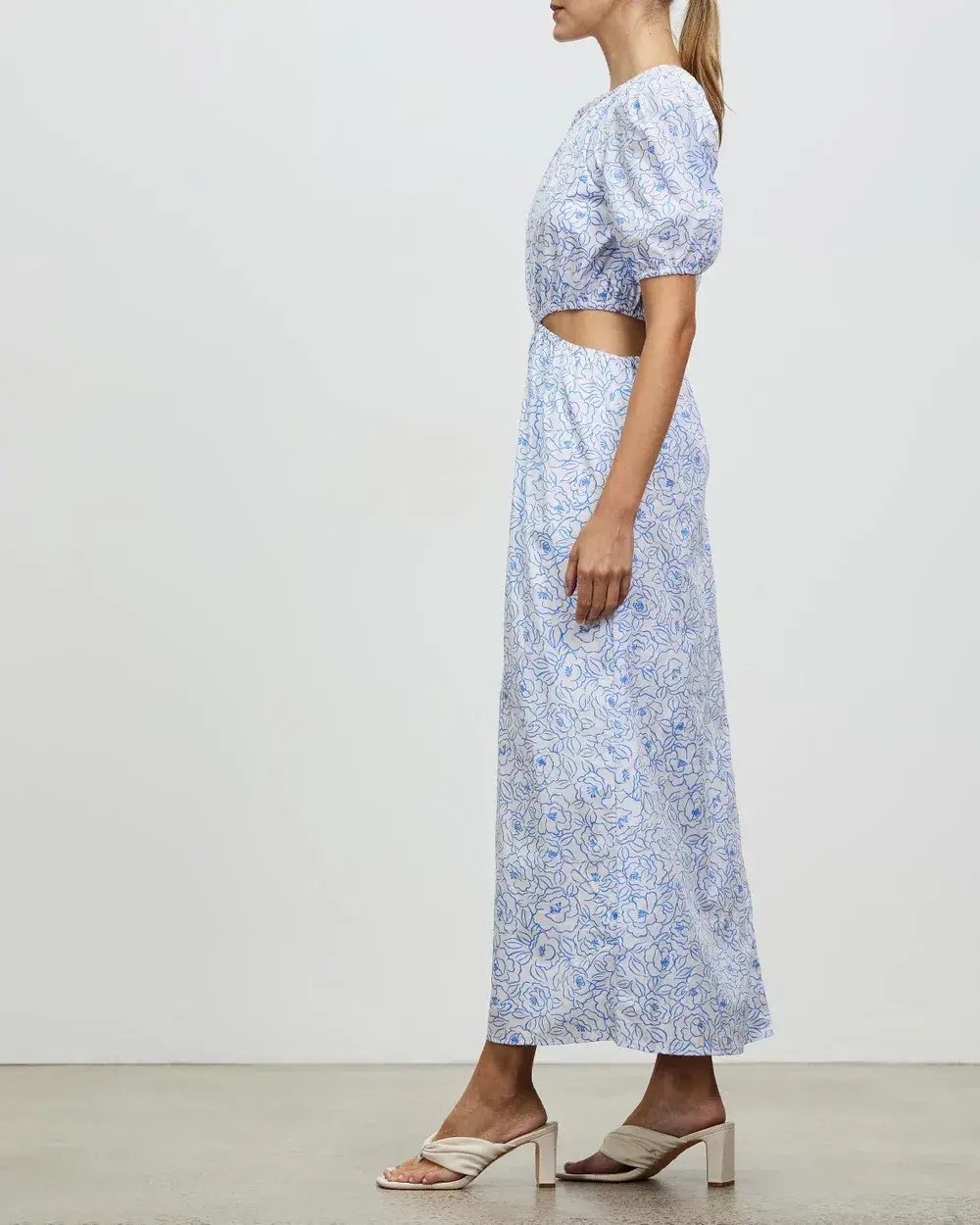 Faithful the Brand Alessandria Midi Dress Print Size 12 photo 4