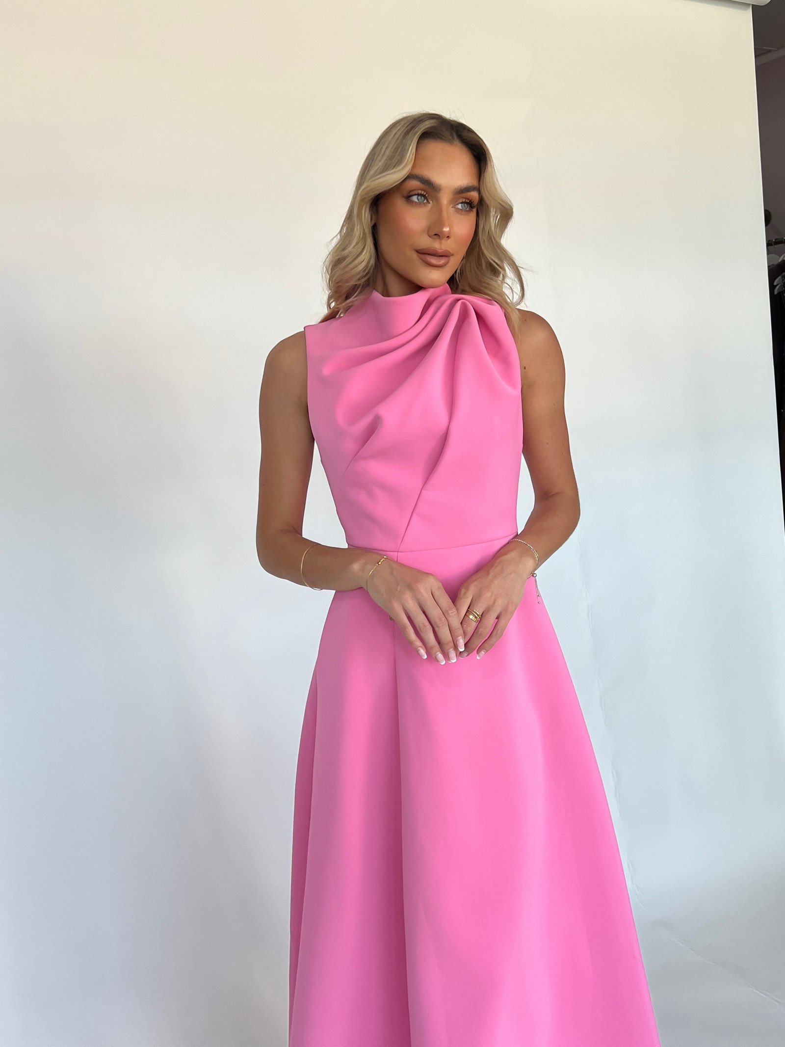 COSMETIC MAXI DRESS BY MOSSMAN PINK photo 2