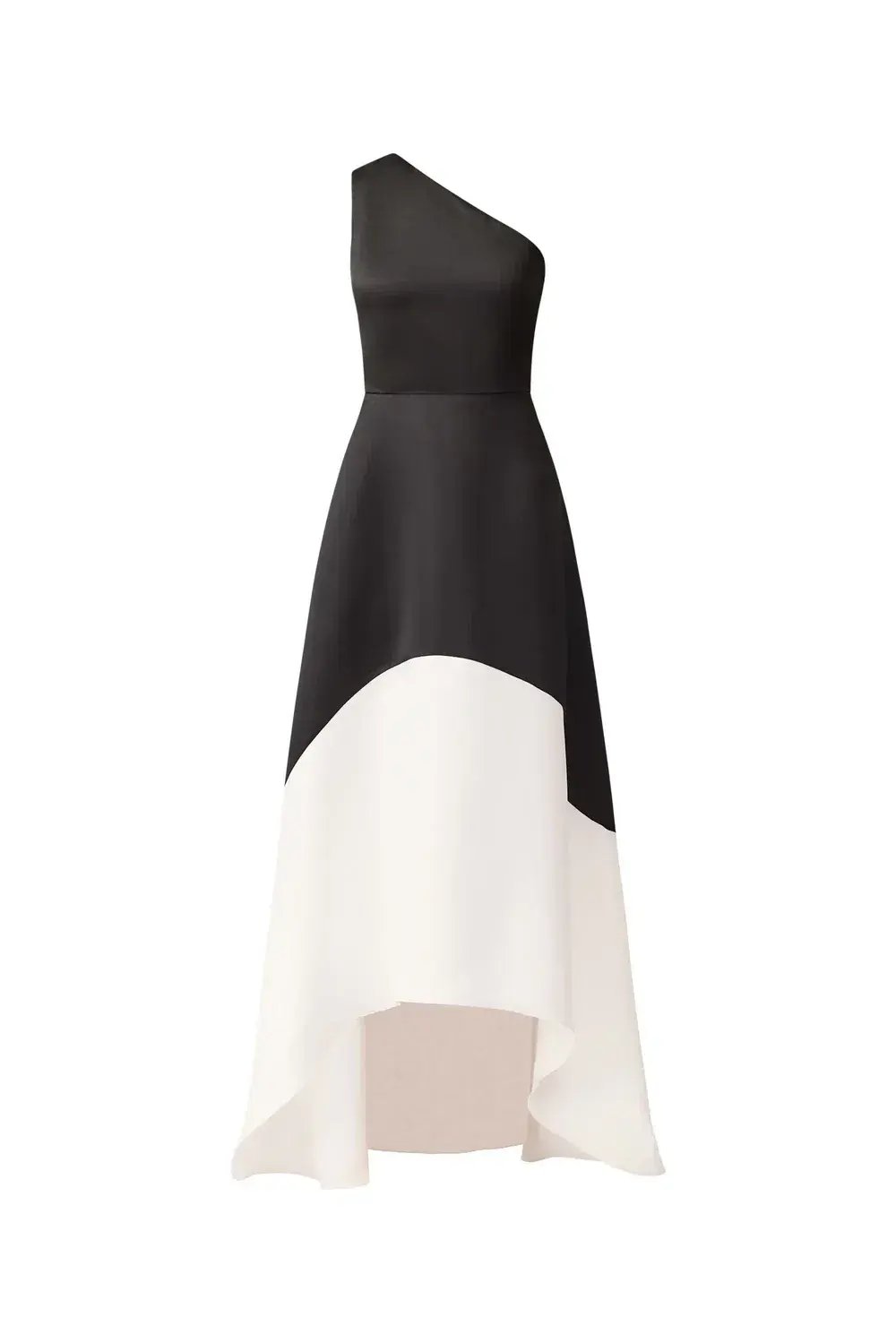 Elliat - Sorrel One Shoulder Gown in Black & White - Size 10 photo 5
