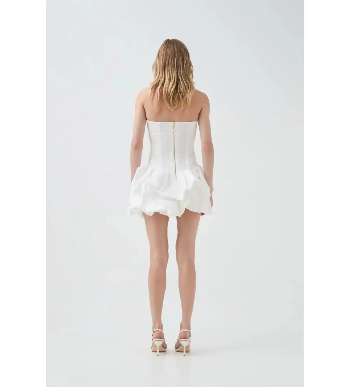 Aje Violette Bubble Mini White Size 8 photo 7