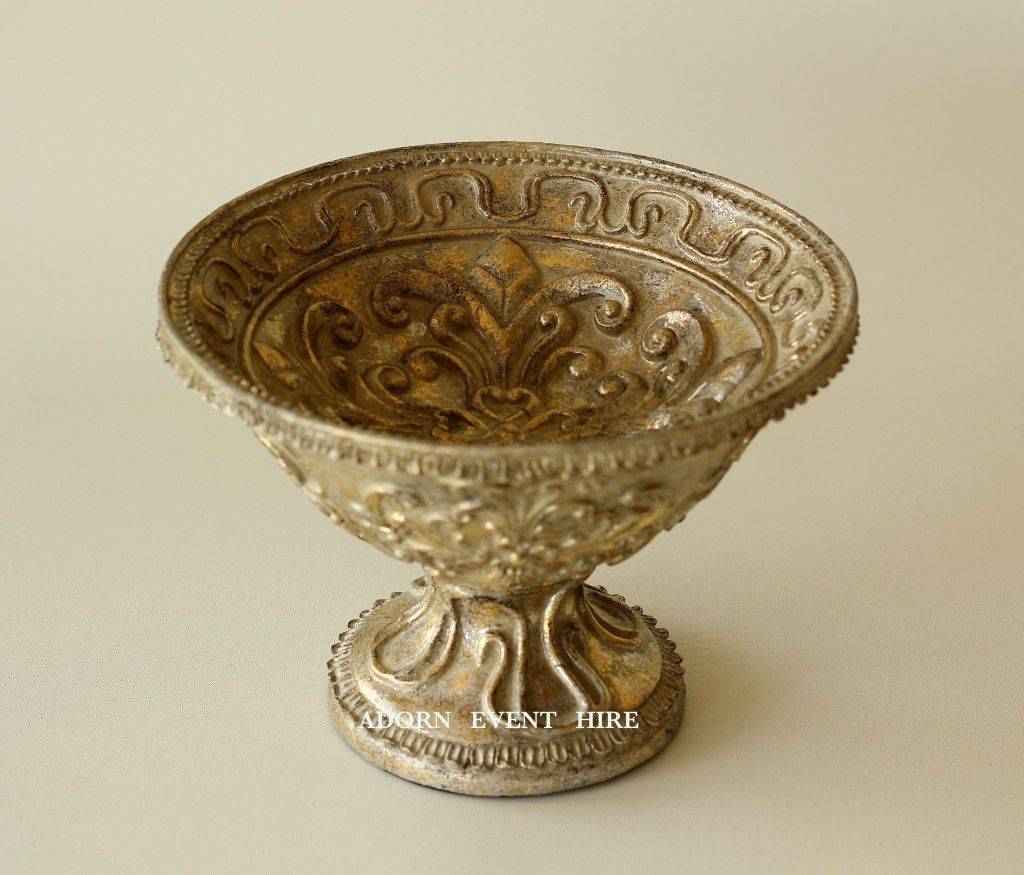 Antique Gold Footed Vase photo 3