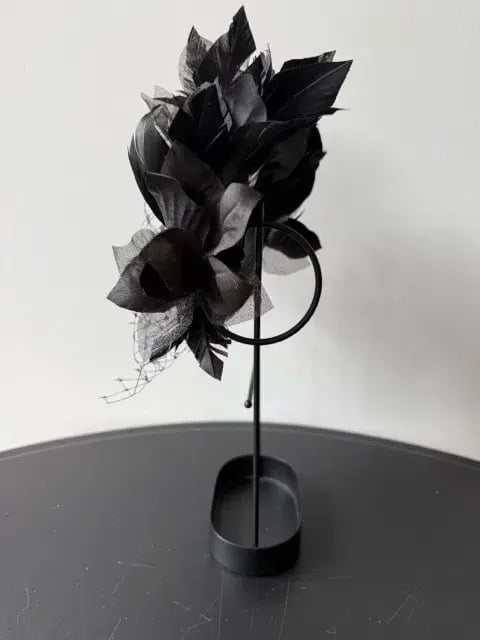 Olga Berg Fascinator Black photo 2