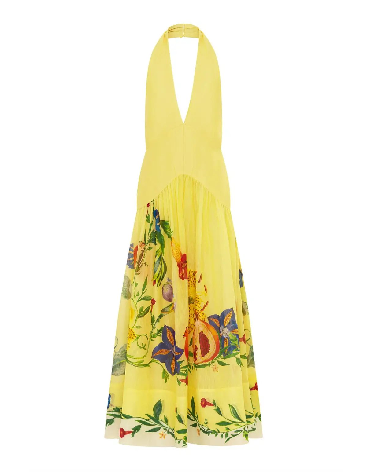 Alémais Dahlia Halter Gown Yellow Size 10 photo 5