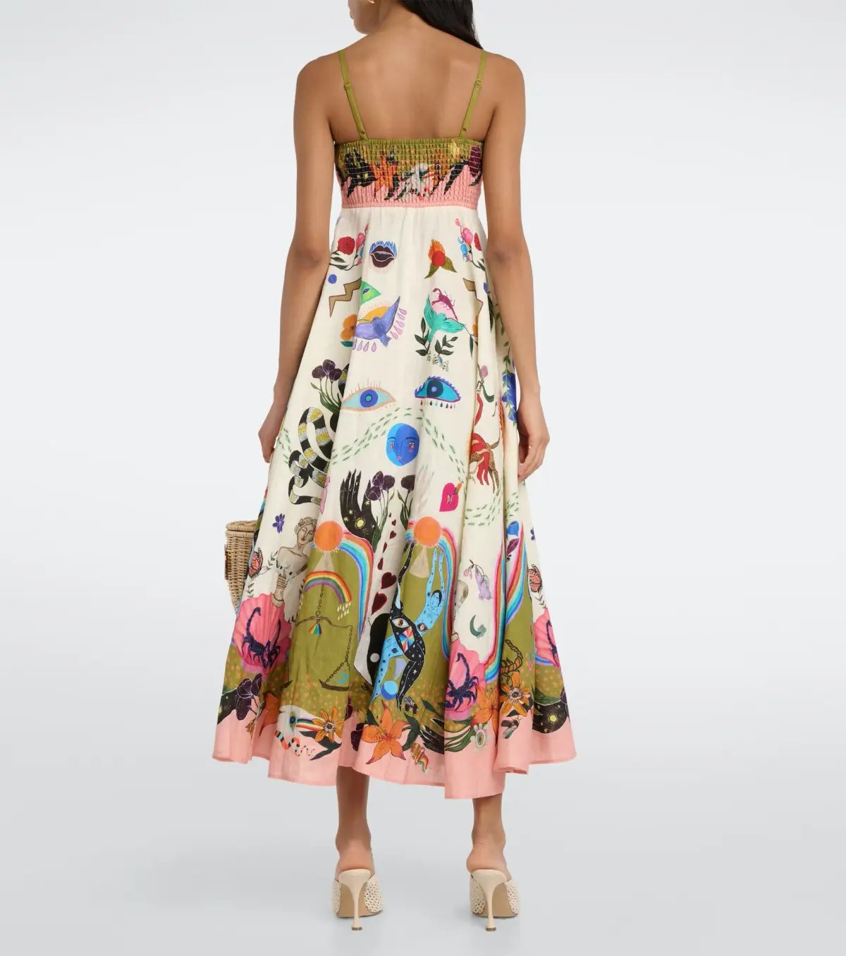 Alemais Evergreen Printed Maxi Sundress Multi Size 8 photo 3