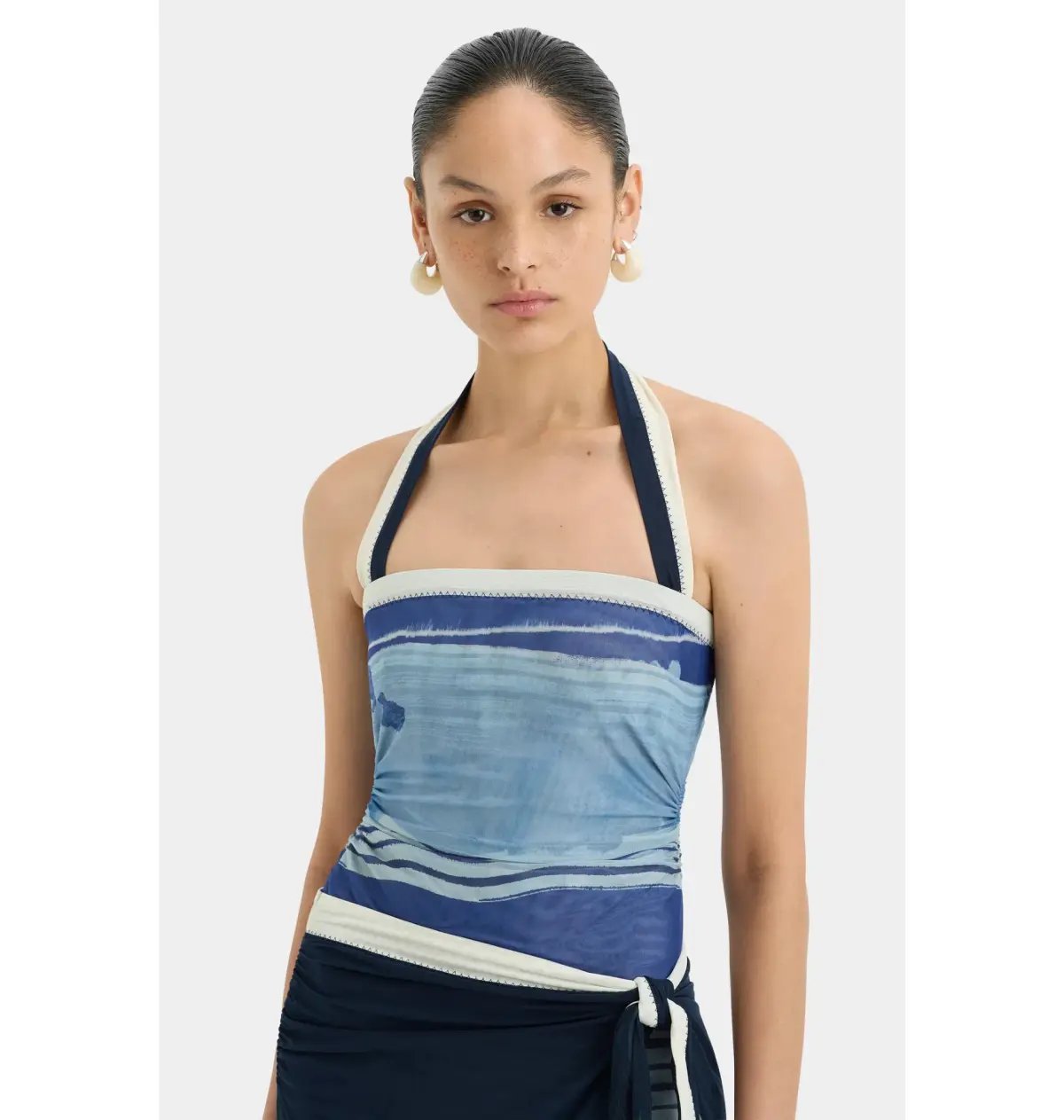 Sir the Label Breeze Mini Dress in Shoreline Stripe Size 0 / AU 6 photo 2