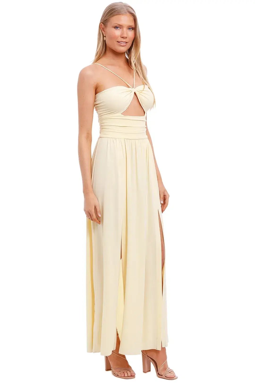 Bec and Bridge Isla Midi Dress Yellow Size 6 photo 3
