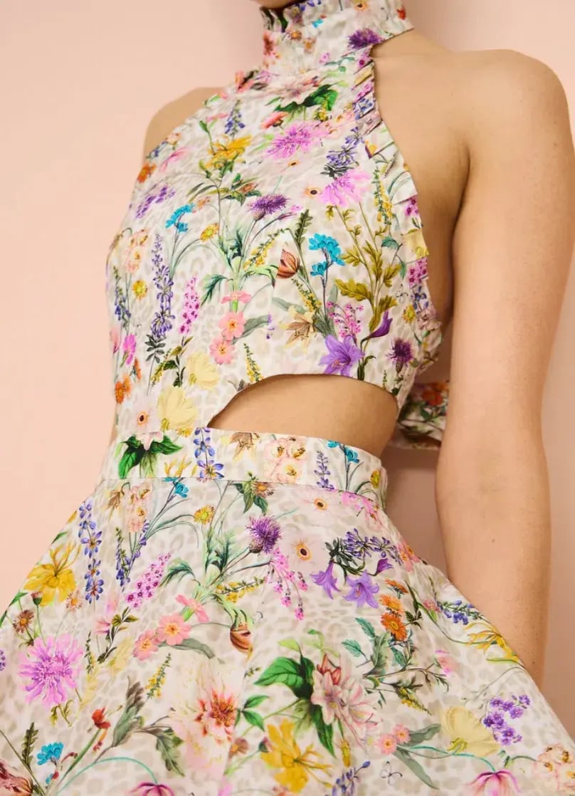 Aqua Blu Heather Maxi Dress in Jardine Floral Print Size L / AU 12 photo 6