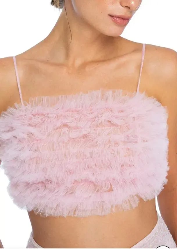 Dyspnea Riff Raff Crop Top Pink Size 6 photo 4