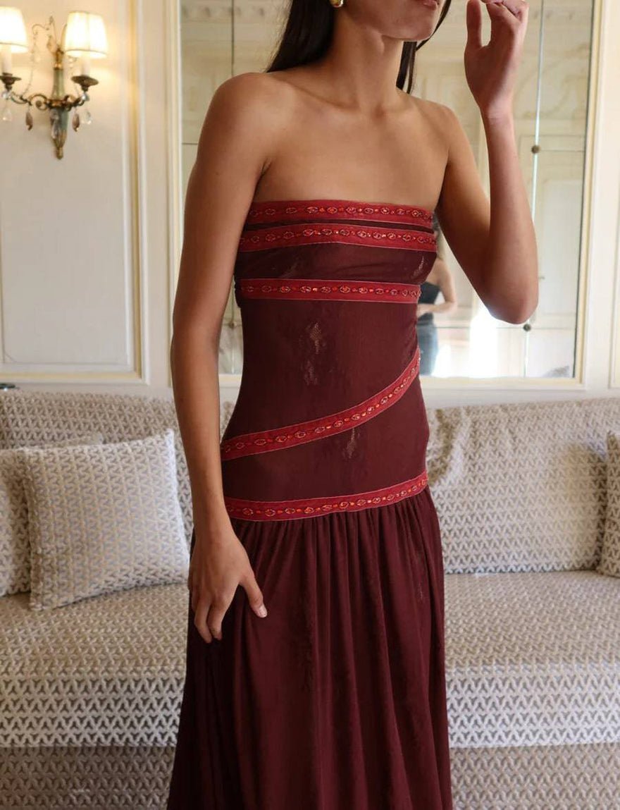 Fait Par Foutch Colette Dress in Bordeaux (Original Version) photo 2