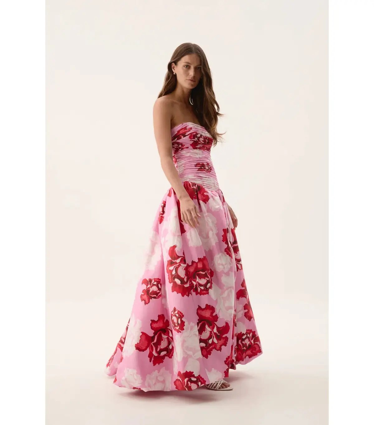 Aje Behold Maxi Dress in Pink Boldly Blooming Size AU 10 photo 2