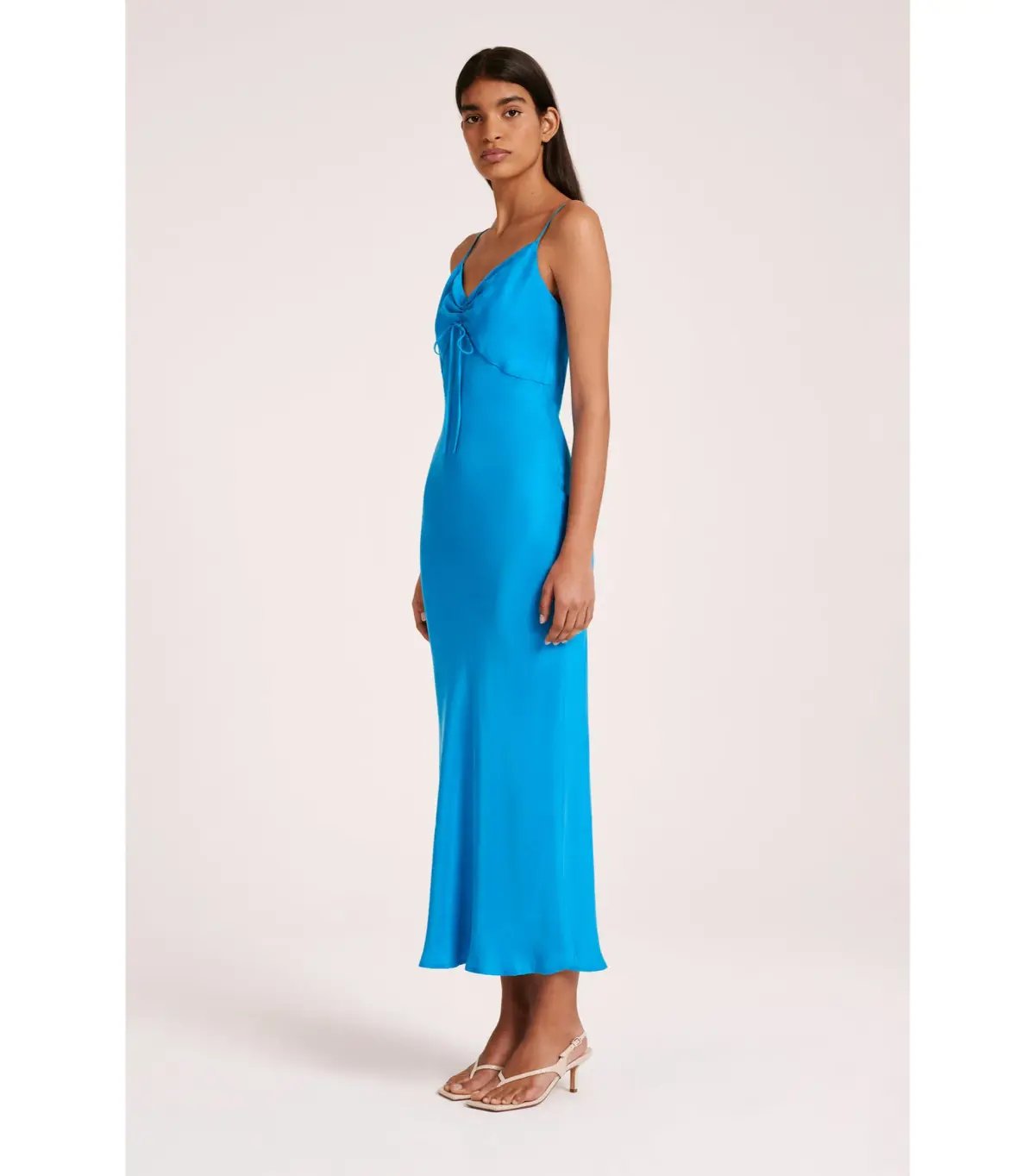 Nude Lucy Lea Cupro Dress Azure Size S / AU 8 photo 2