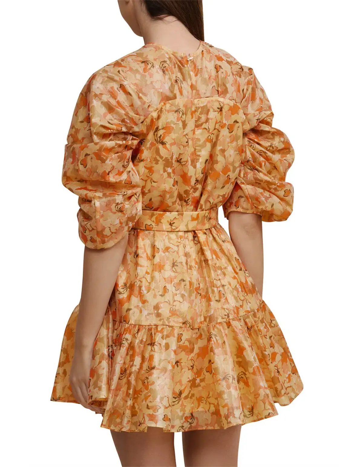 Acler Bonhill Mini Dress in Peach Parfait Size 12 photo 2