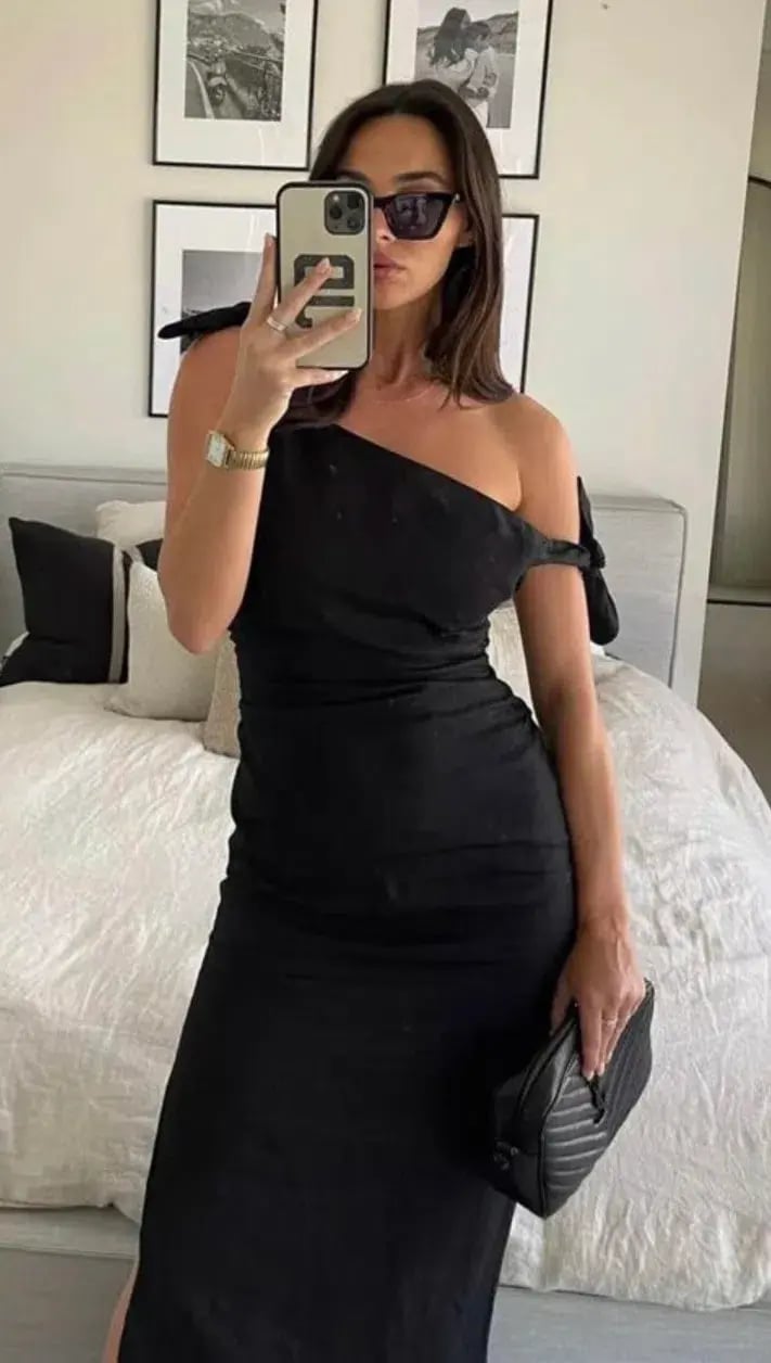 Sir the Label Bettina Off Shoulder Dress Black Size AU 8 photo 5