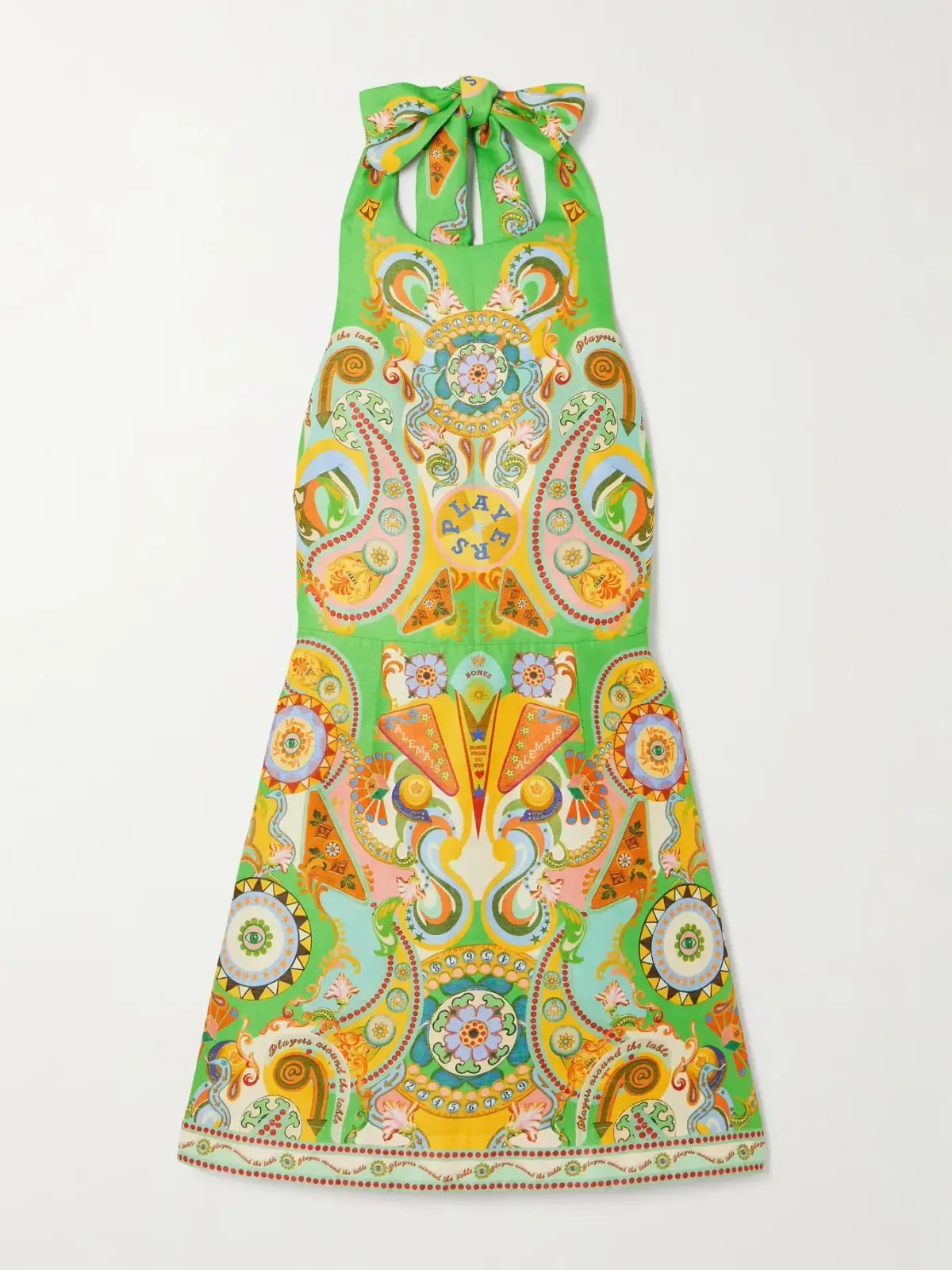 Alemais Pinball Mini Dress Green Multi Size AU 8 photo 18