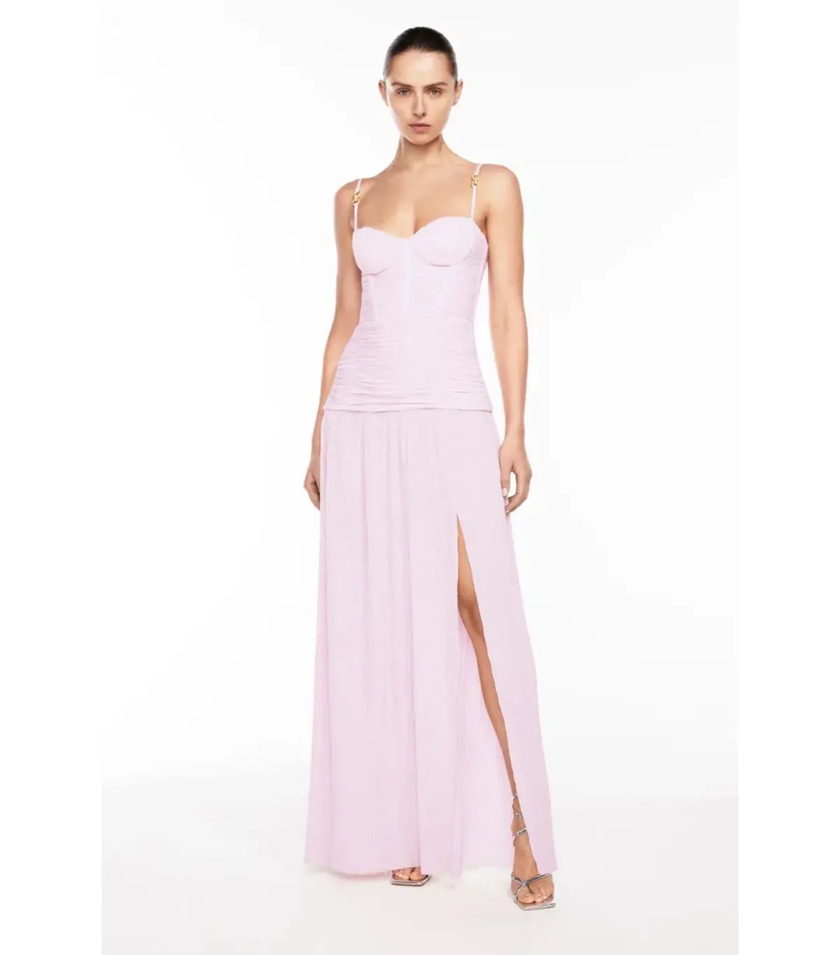 Manning Cartell Double Time Pleat Maxi Dress in Hydrangea Size AU 10 photo 2