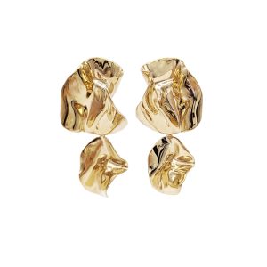 Sterling King The Fold Earrings Gold photo 3