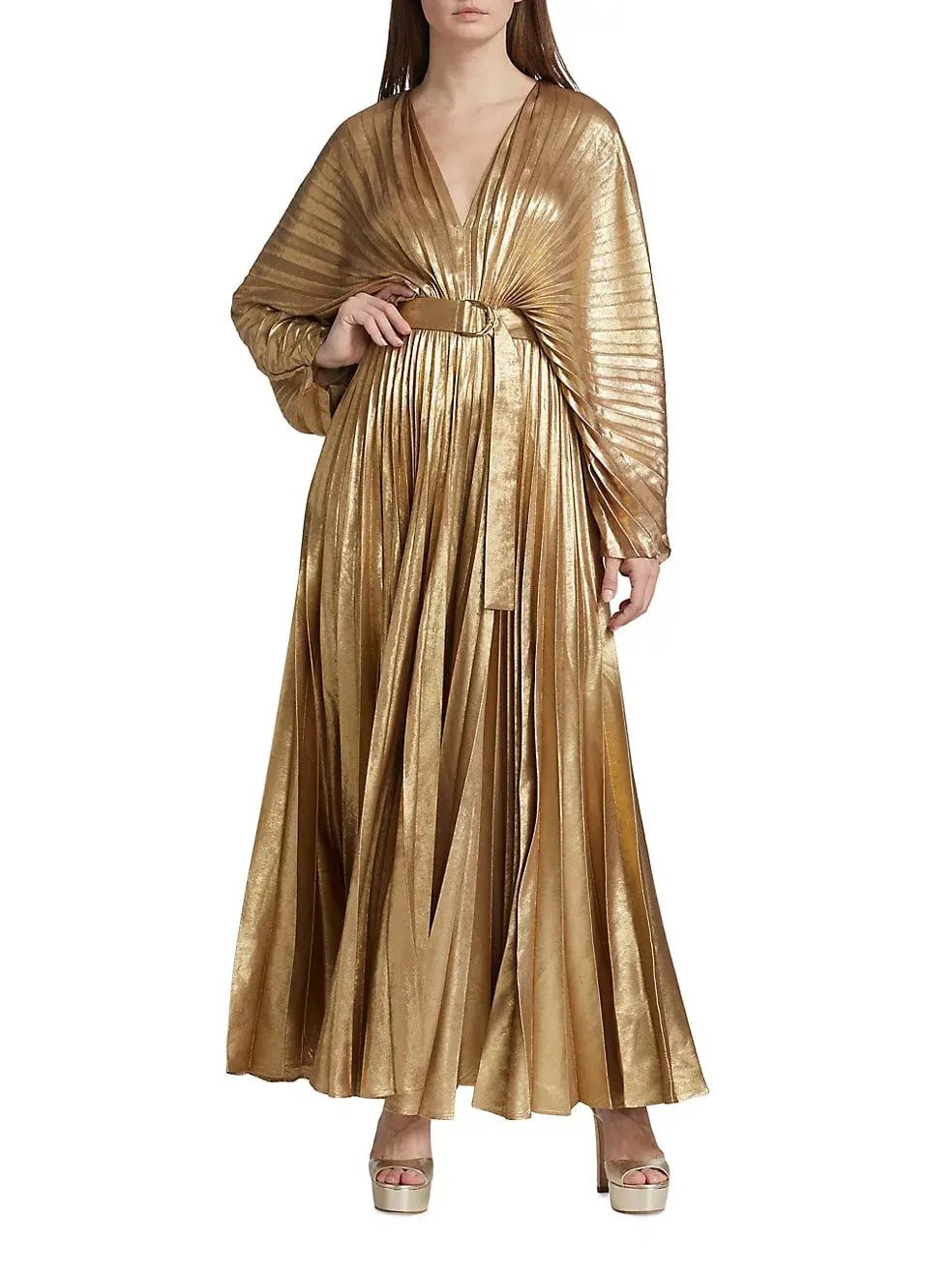 Acler Westover Dress Gold Size 8 photo 2