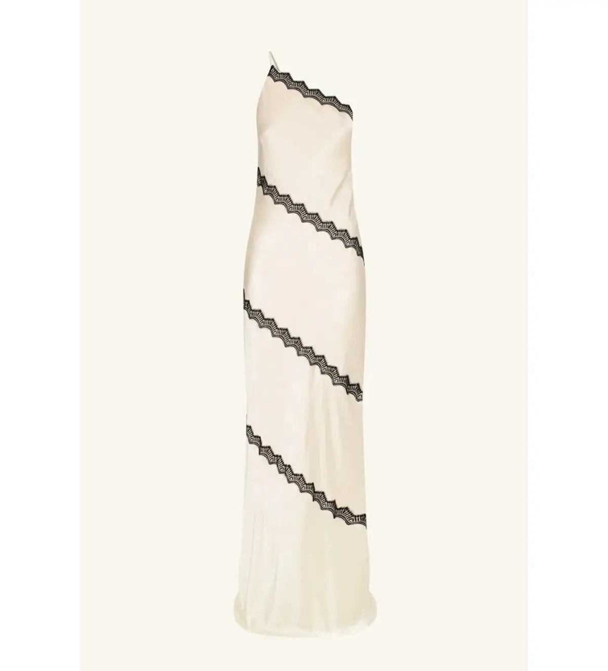 Shona Joy Camille Lace Asymmetrical Maxi Dress Size 8 photo 5