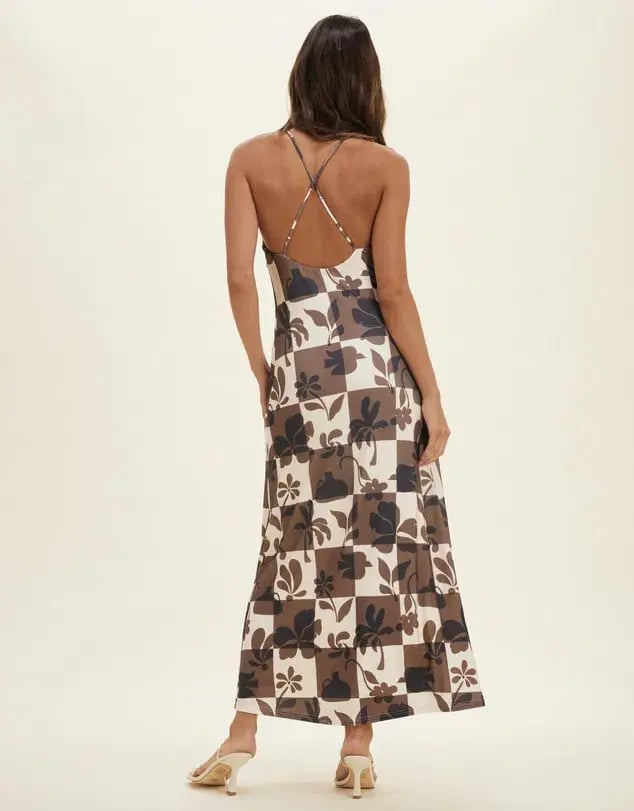 Lover Jade Strap Midi Dress Jade Print Size 6 photo 3