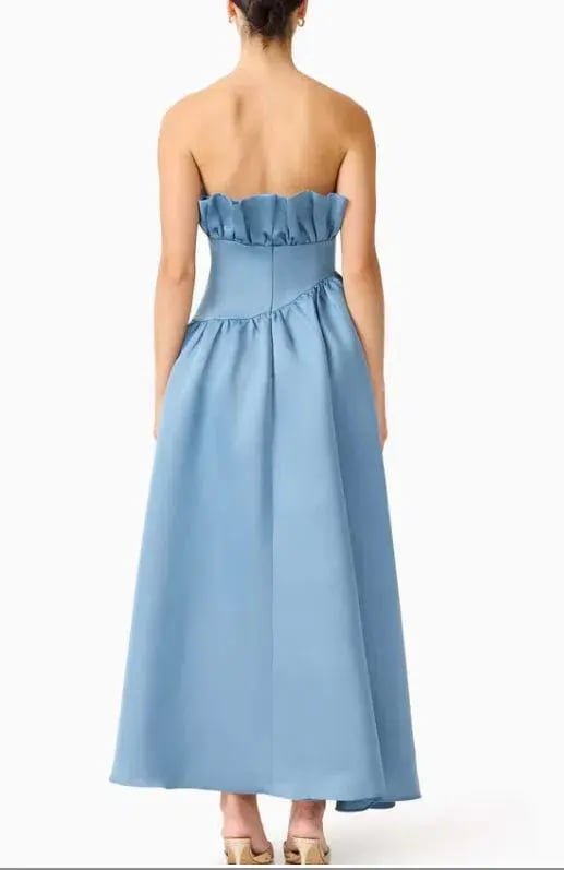 Elliatt Laurel Dress in Steel Blue Size S/8 photo 2