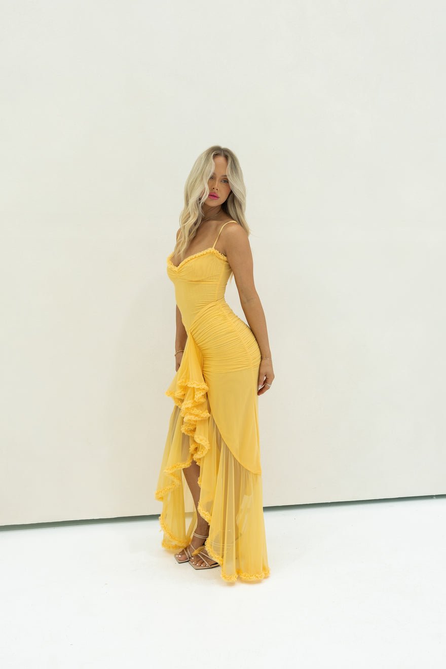 House of CB Gabbi Gown Apricot photo 4