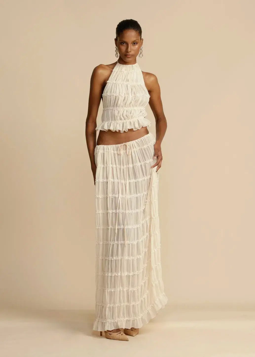 Arcina Ori Juliette Top and Skirt Cream Size S / AU 6-8 photo 11