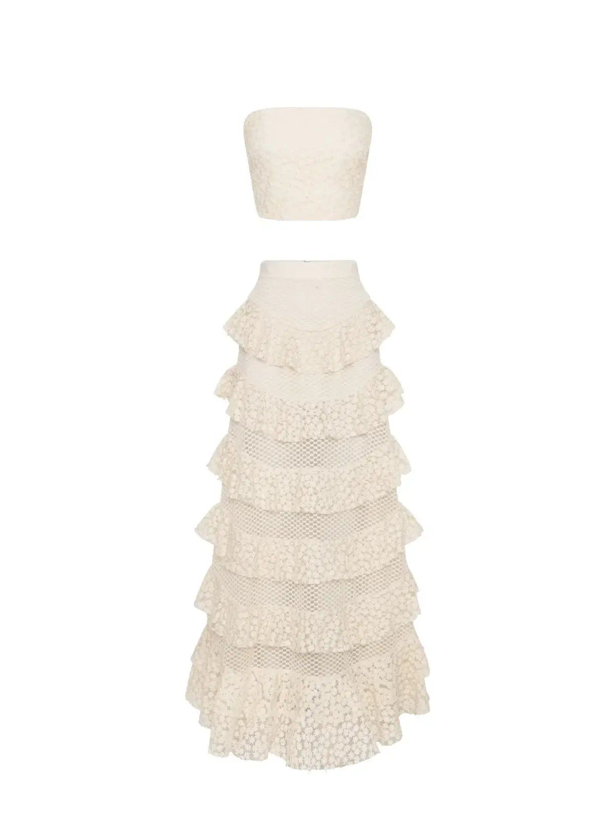 Ixiah Luana Outlaw Set White Size 8 photo 4
