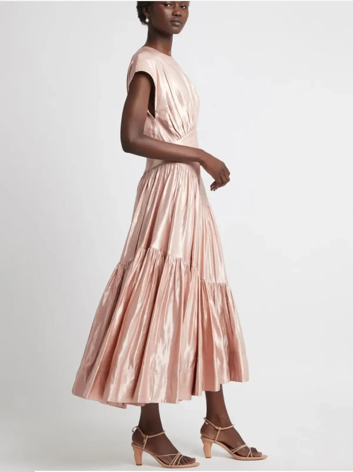 Aje Serendipity Reflection Midi Dress Blush Size 14 photo 2