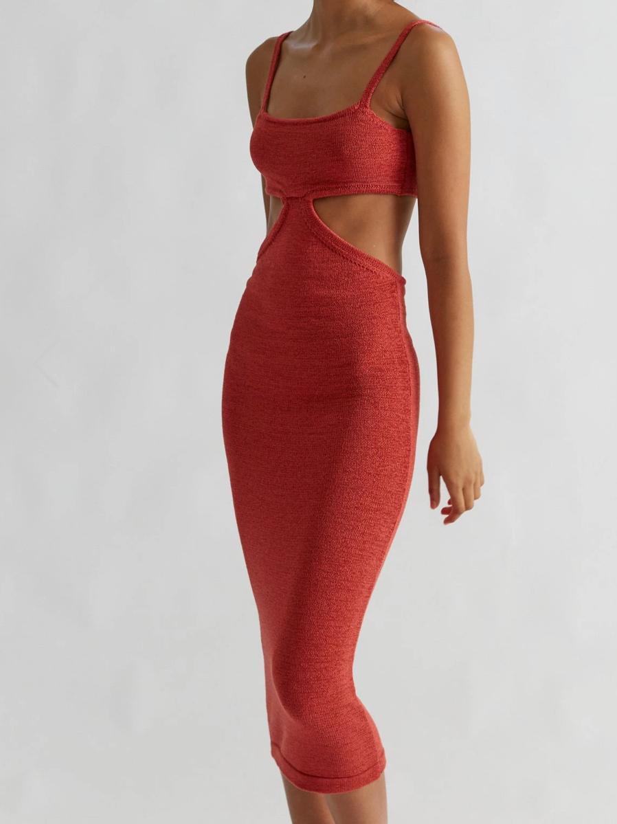 Henne Ineke Dress Red  Size 6 photo 2