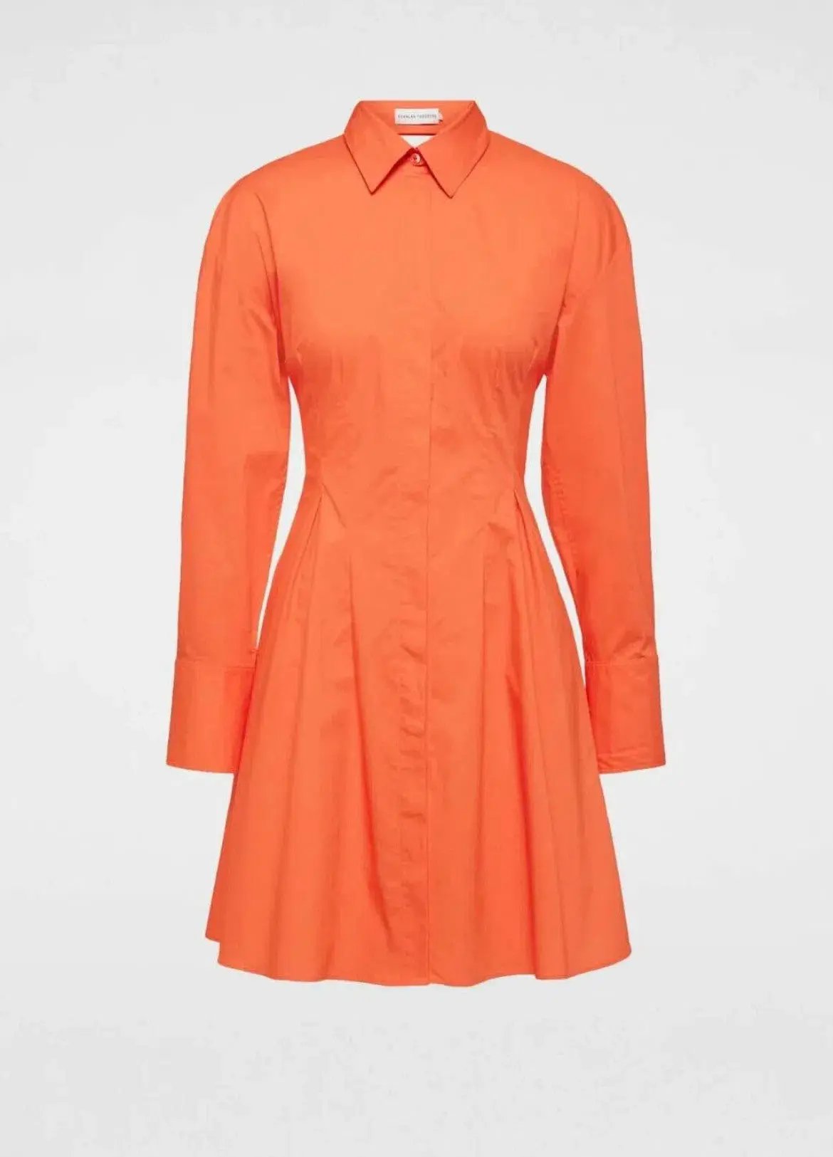 Scanlan Theodore Parachute Cut Out Mini Shirtdress Orange Size AU 6 photo 5