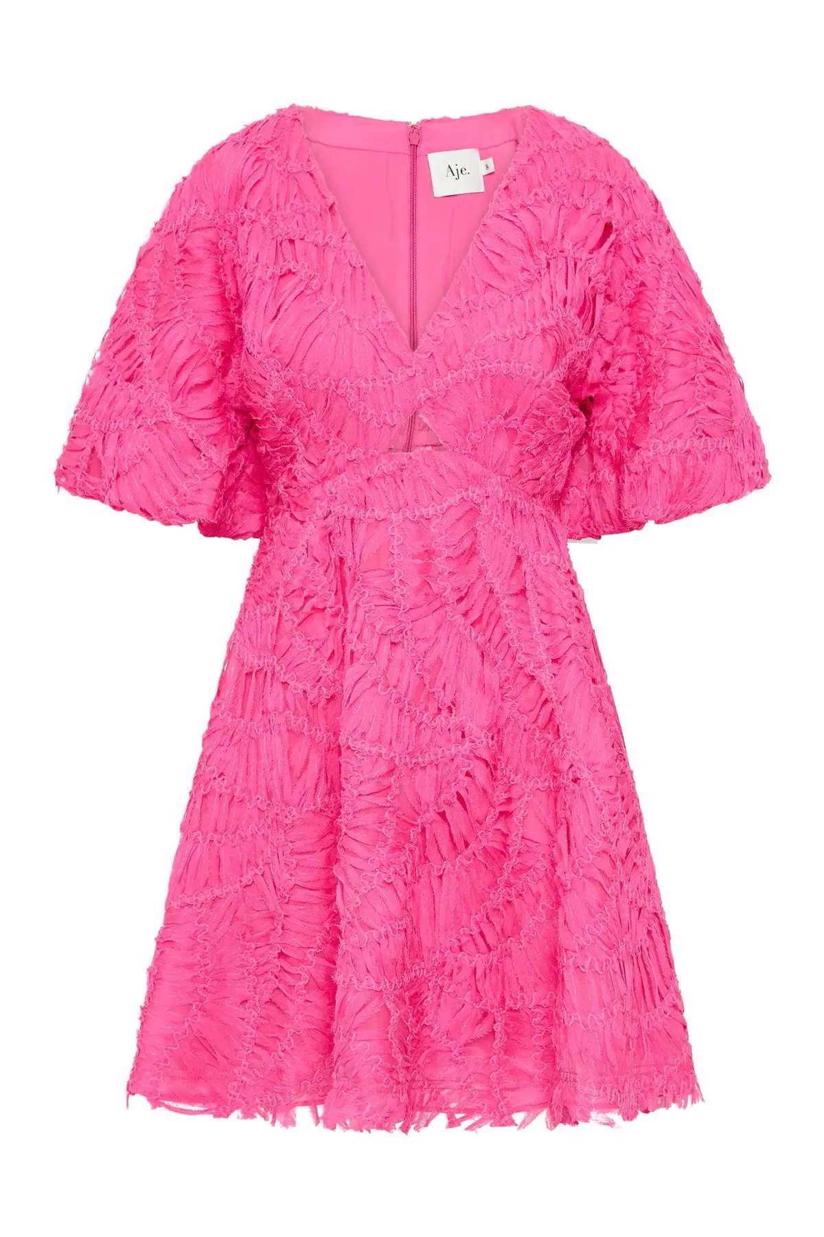Aje Florential Mini Swing Dress in Azalea Pink Size 16 photo 7