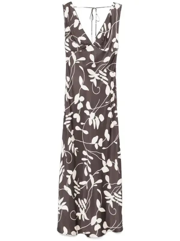 Faithfull The Brand Amiens Maxi Dress in Brown Print Size XS / AU 6 photo 5